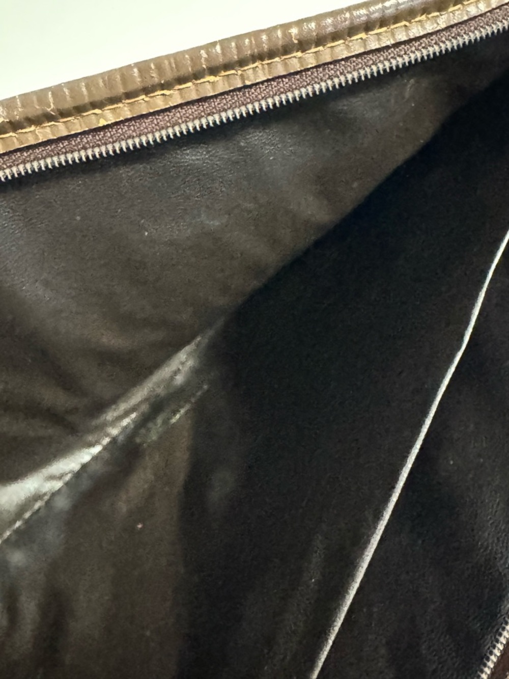 Fendi Brown Zucca Logo Zip Pouch - Picture 12 of 16